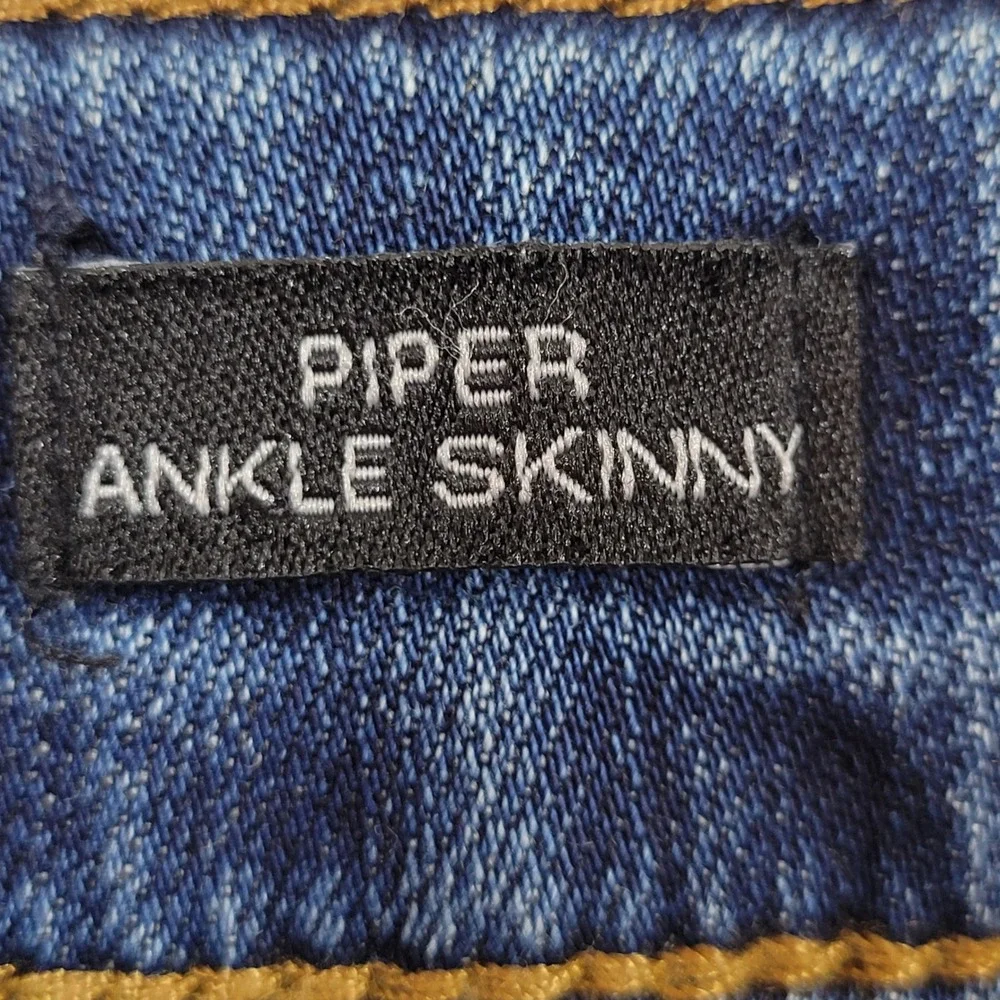 STS Blue Piper Ankle Skinny Jeans Womens 27 Blue Excellent Distressed Pearl Gem‎